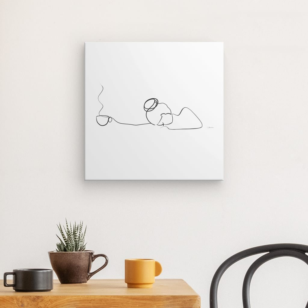 Kaffee oder Tee Nr. 5- Leinwand 40x40cm