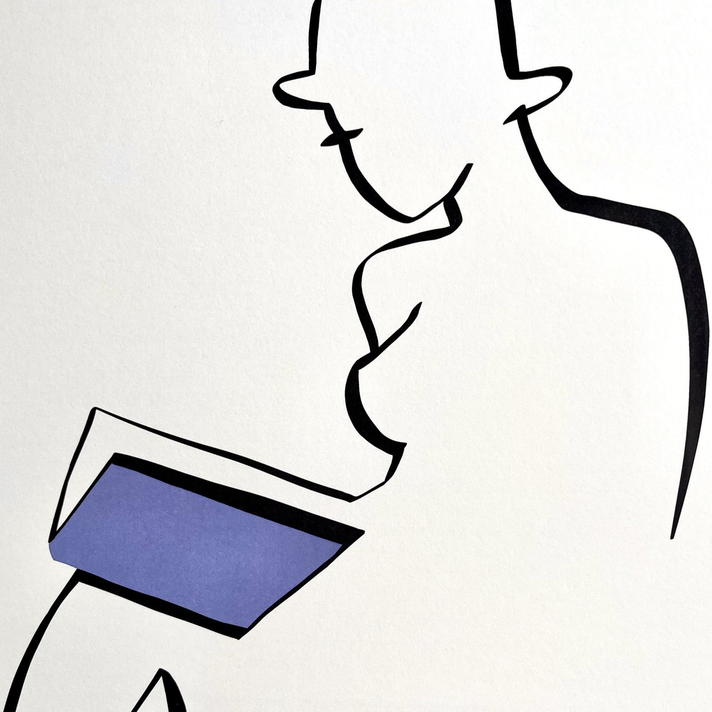 Annett *Limited Edition* (creme weiß Papier)-Poster & Bildende Kunst-JUDITH CLARA-1-one-line-art