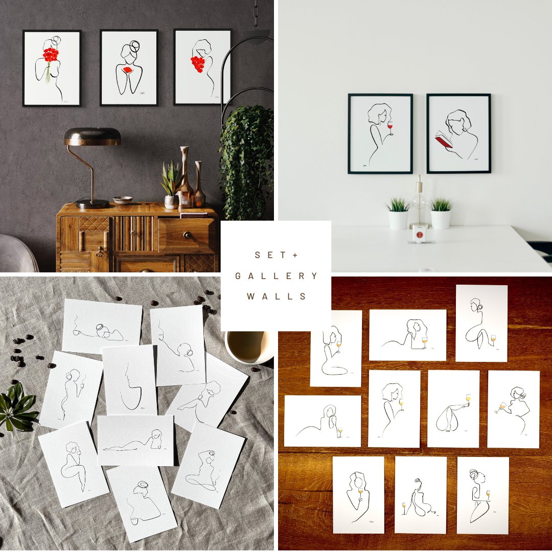 Gallery Wall und Verschiedene Bilder von Judith Clara