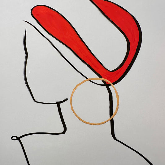 "Kopfkunst" - handgezeichnete Reproduktion