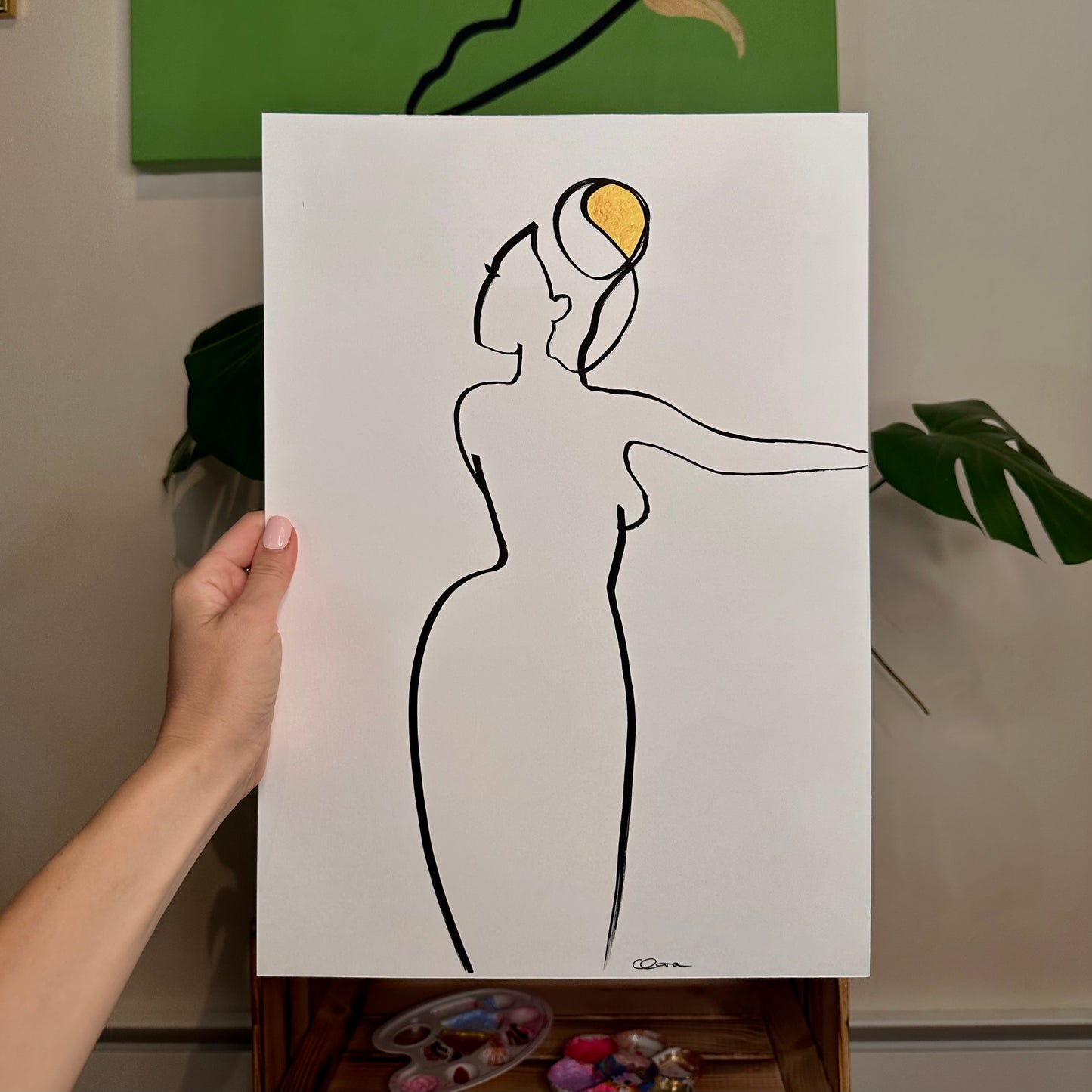 "Eleganz" - handgezeichnete Reproduktion