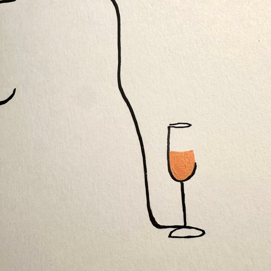 "Lichtgestalt" - handgezeichnete Reproduktion