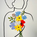 Frauen in der Blüte Nr. 1 - handgezeichnet