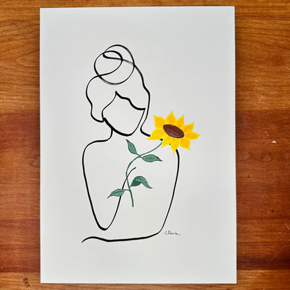 "Sommerlust und Sonnenduft" - handgezeichnet