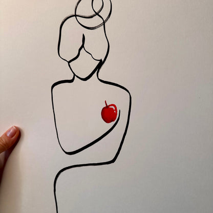 "Kleines Frühstück" - handgezeichnete Reproduktion