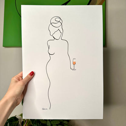 "Lichtgestalt" - handgezeichnet