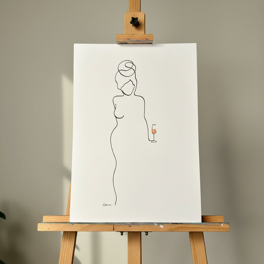 "Lichtgestalt" - handgezeichnet