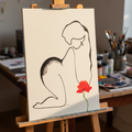 Mohnblüte (handgezeichnet)