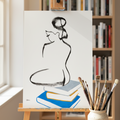Die Büchermaus (handgezeichnet)