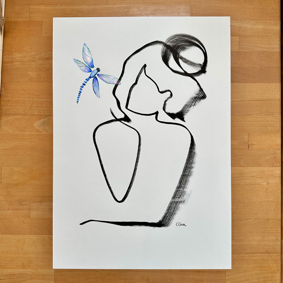 La Libelle (handgezeichnet)