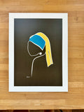 Pearl earring *Limited Edition* (cream white paper)