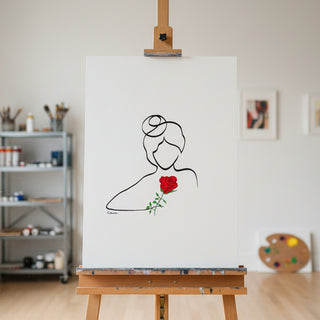 Frauen in der Blüte Nr. 2 - handgezeichnet