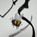Die Hummel (handgezeichnet)
