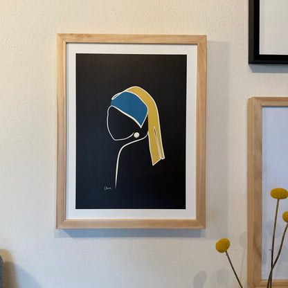 Perlenohrring *Limited Edition* (creme weiß Papier)