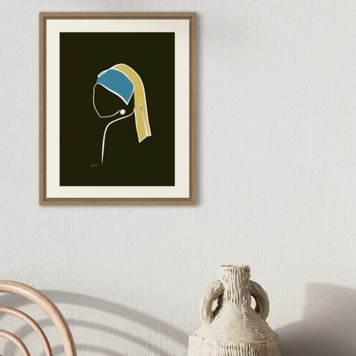 Perlenohrring *Limited Edition* (creme weiß Papier)