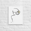 Special Nr. 24 "Goldmarie"-JUDITH CLARA-40x50 cm-one-line-art