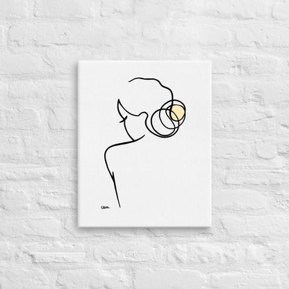 Special Nr. 24 "Goldmarie"-JUDITH CLARA-40x50 cm-one-line-art