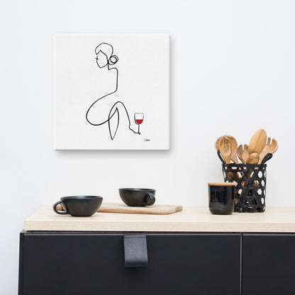 Frauen am Weinen Nr. 3-Kunst-JUDITH CLARA-30x40 cm (zartweiß) Papier 300g-one-line-art