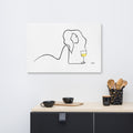 Frauen am Weinen Nr. 2-Kunst-JUDITH CLARA-90x60 cm Leinwand-one-line-art