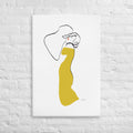 Special Nr. 29 ‚Der Kuss‘-JUDITH CLARA-60x90 cm Leinwand-one-line-art