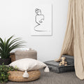 Mutter und Kind Nr. 2-Leinwand-JUDITH CLARA-60x90 cm Leinwand-one-line-art