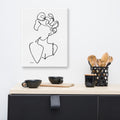 Special Nr. 16 "Bad Hair Day"-Leinwand-JUDITH CLARA-40x50 cm Leinwand-one-line-art