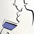 Annett *Limited Edition* (creme weiß Papier)-Poster & Bildende Kunst-JUDITH CLARA-1-one-line-art