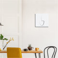 Kaffee oder Tee ? Nr. 9-JUDITH CLARA-40x40 cm Leinwand-one-line-art