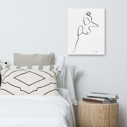 Special Nr. 11 "Mond_Tag"-Leinwand-JUDITH CLARA-40x50 cm Leinwand-one-line-art