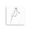 Special Nr. 11 "Mond_Tag"-Leinwand-JUDITH CLARA-40x40 cm Leinwand-one-line-art